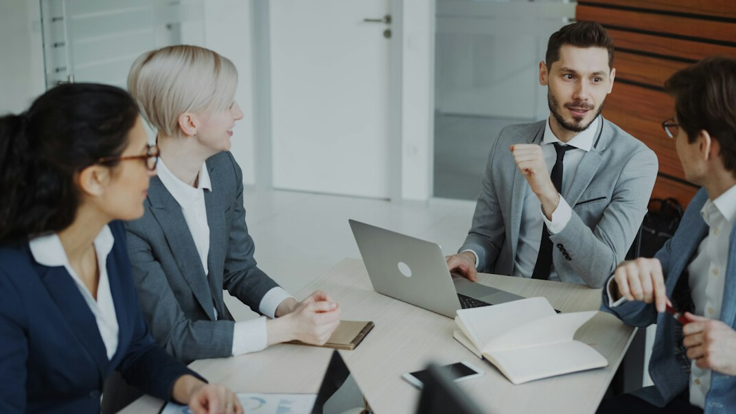 business team in meeting