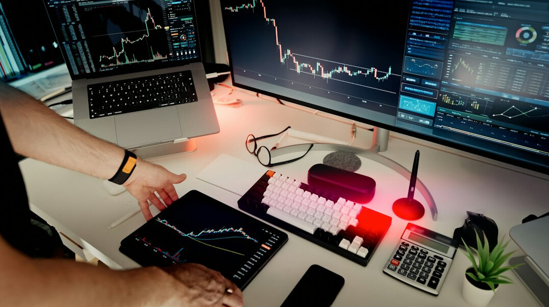 data analysis on computer screen